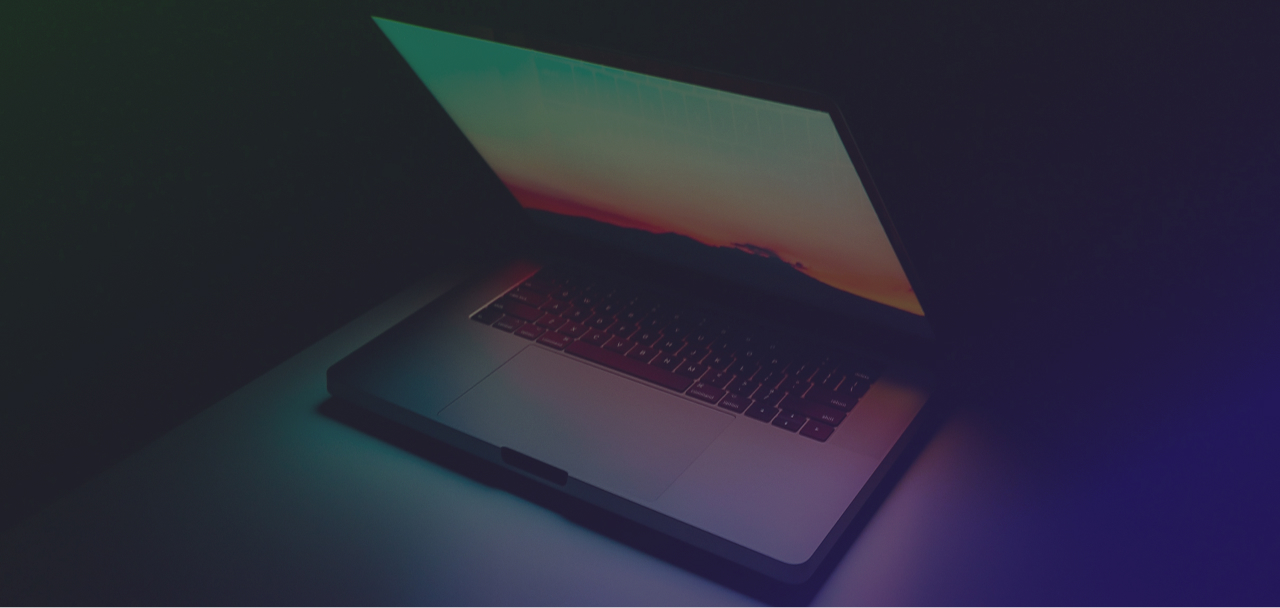 Modern computer workspace with dark aesthetic