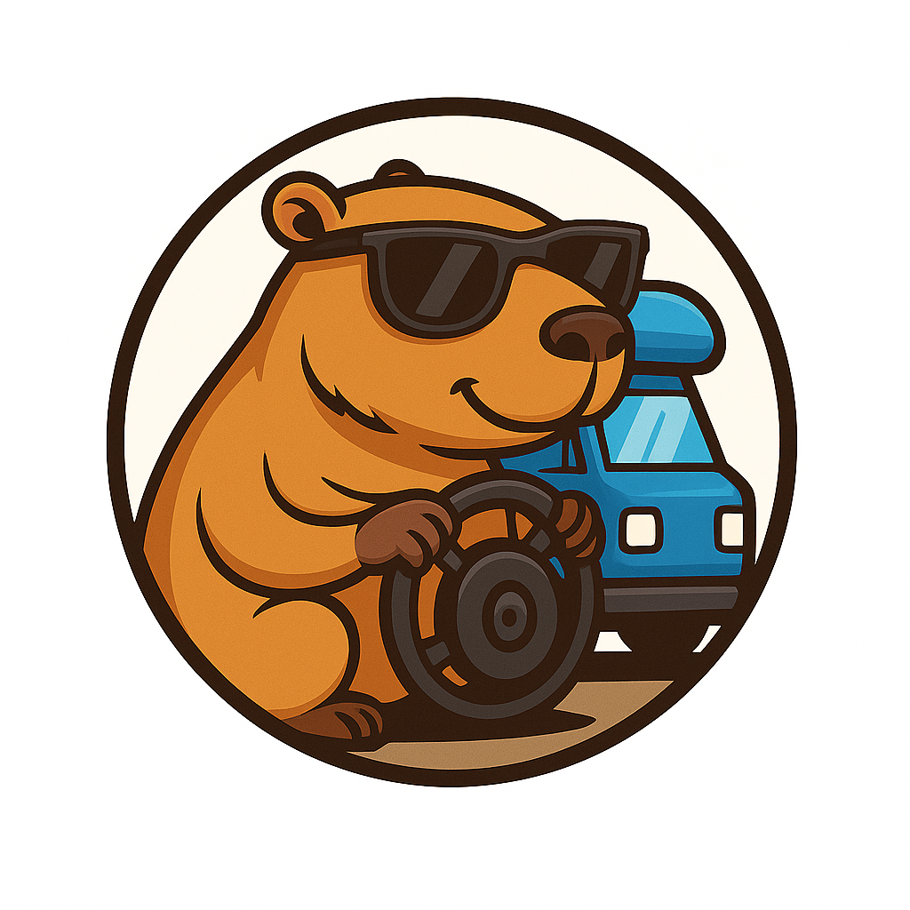 Capybara RV mascot placeholder