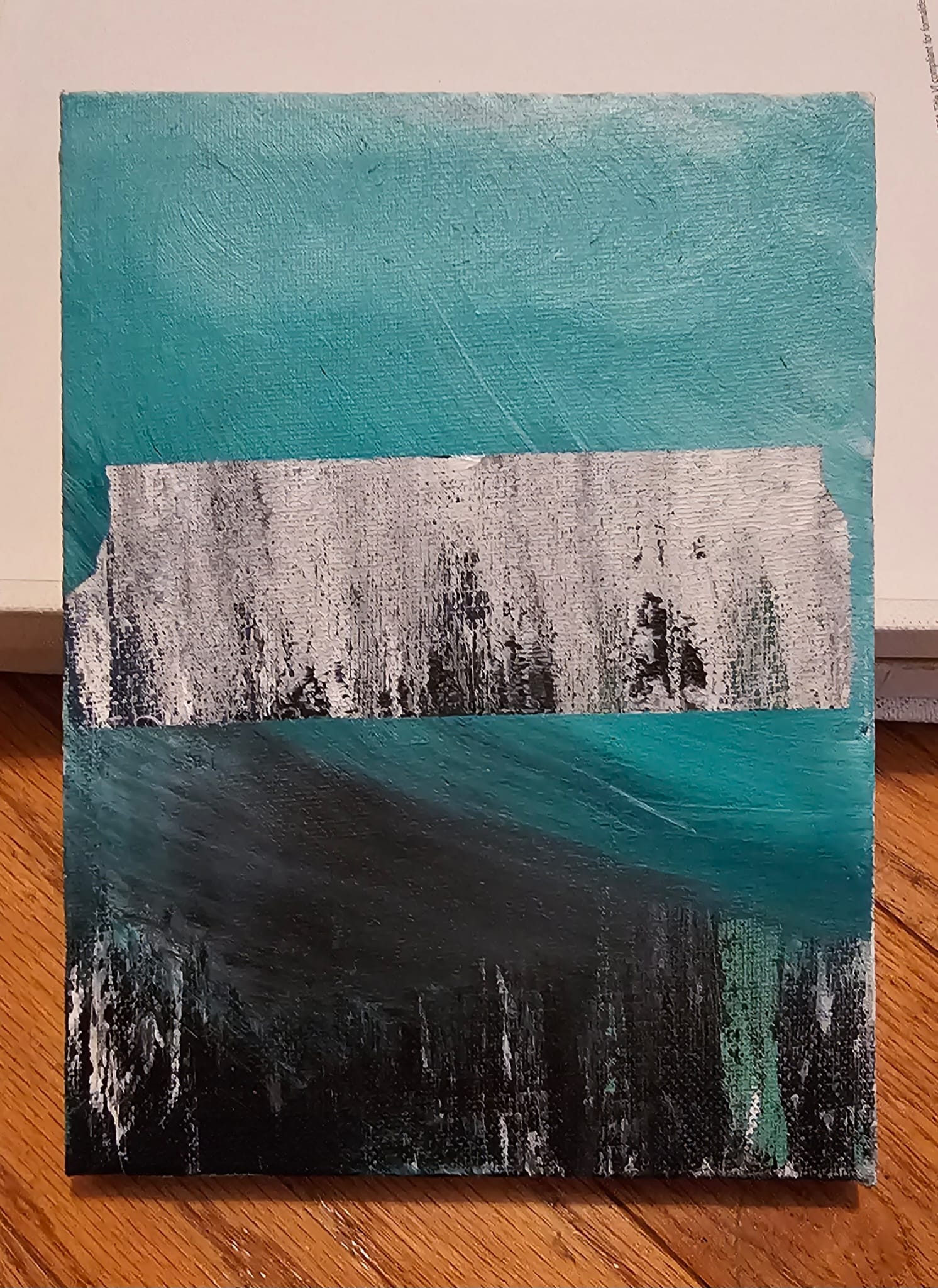 Abstract composition with vibrant gradients