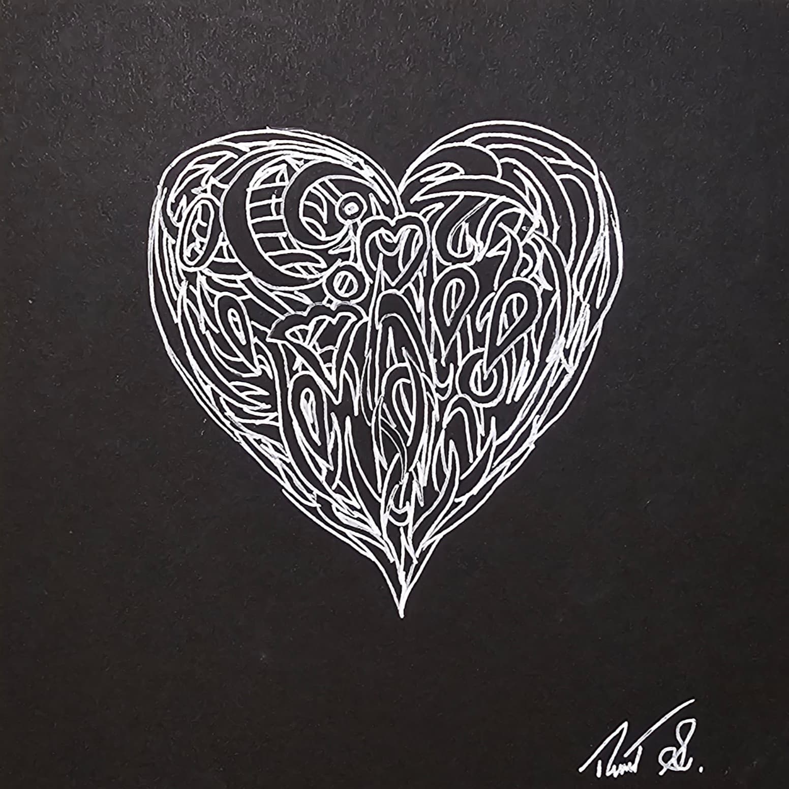 Abstract composition with vibrant gradients