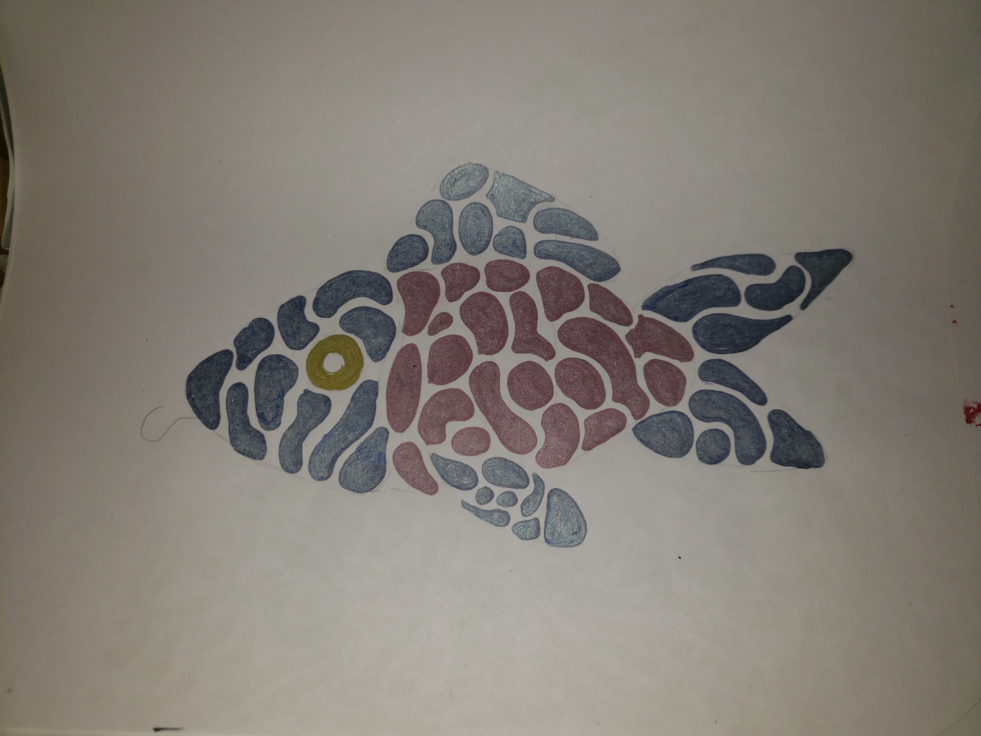 Abstract composition with vibrant gradients