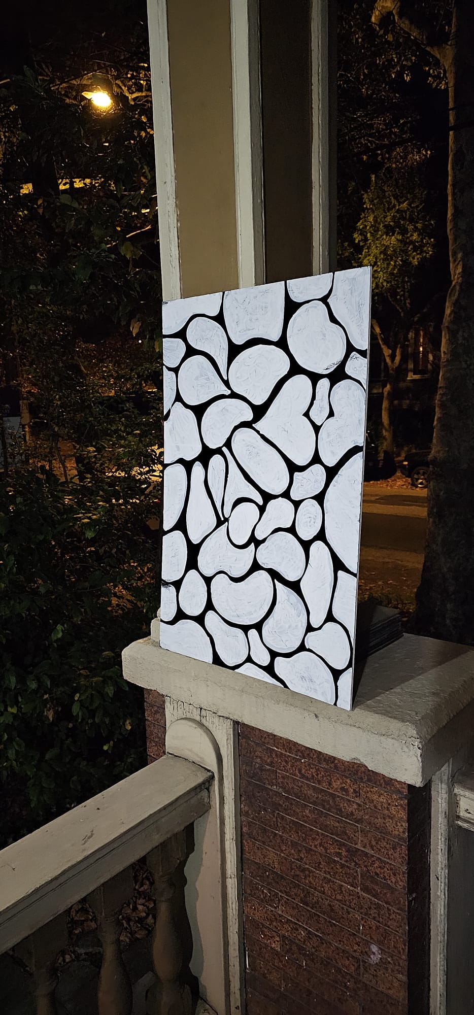 Abstract composition with vibrant gradients