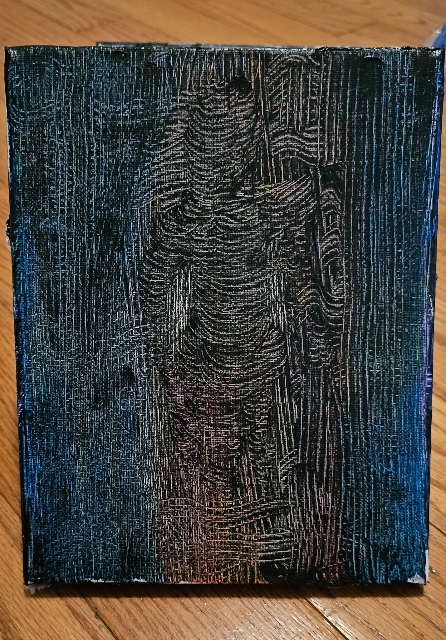 Abstract composition with vibrant gradients