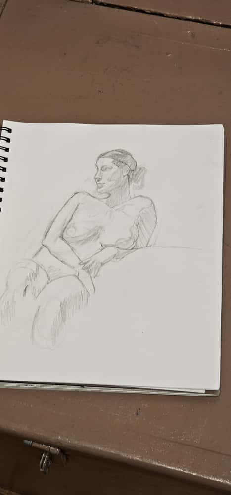 Abstract composition with vibrant gradients