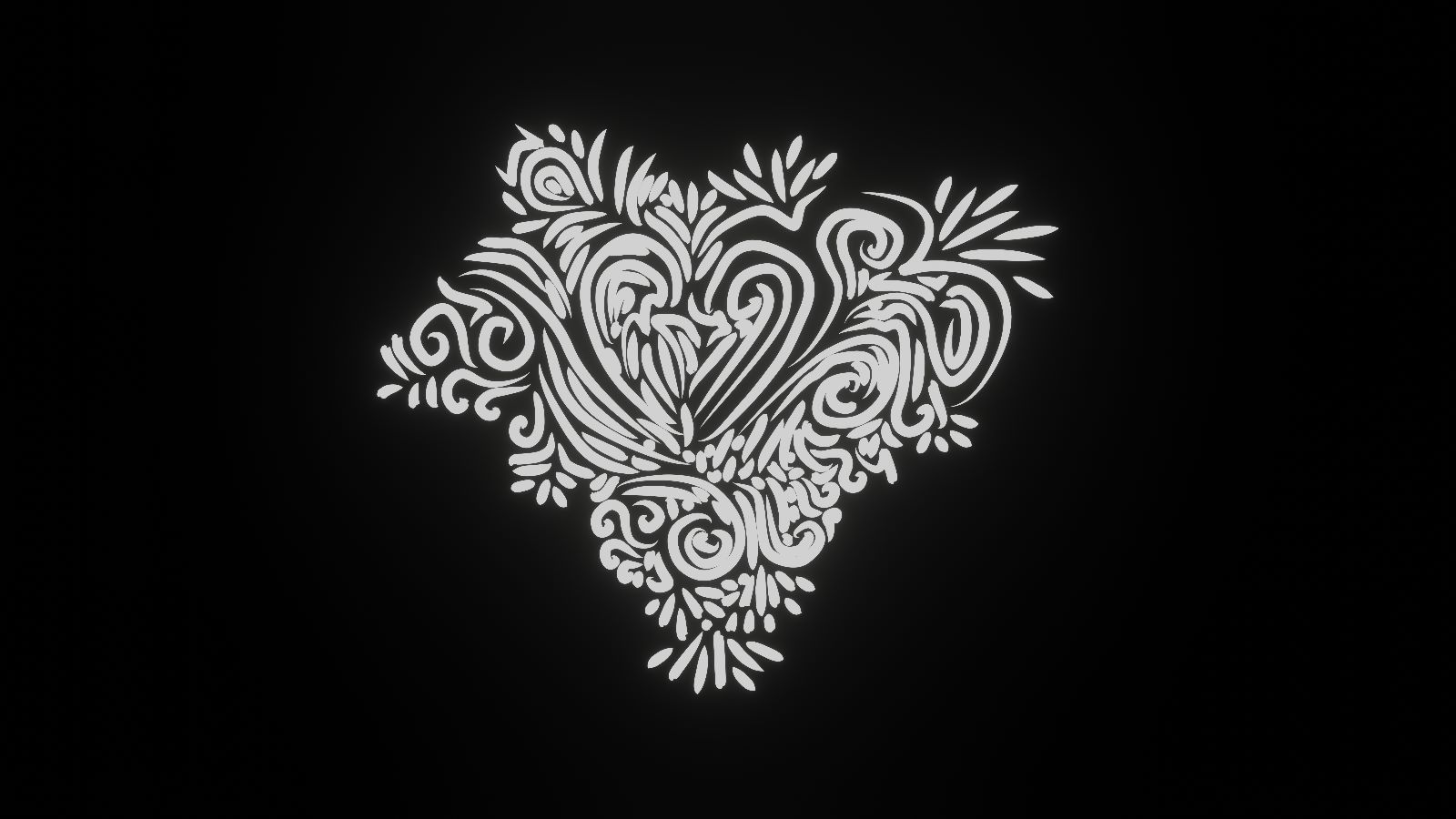 Abstract composition with vibrant gradients