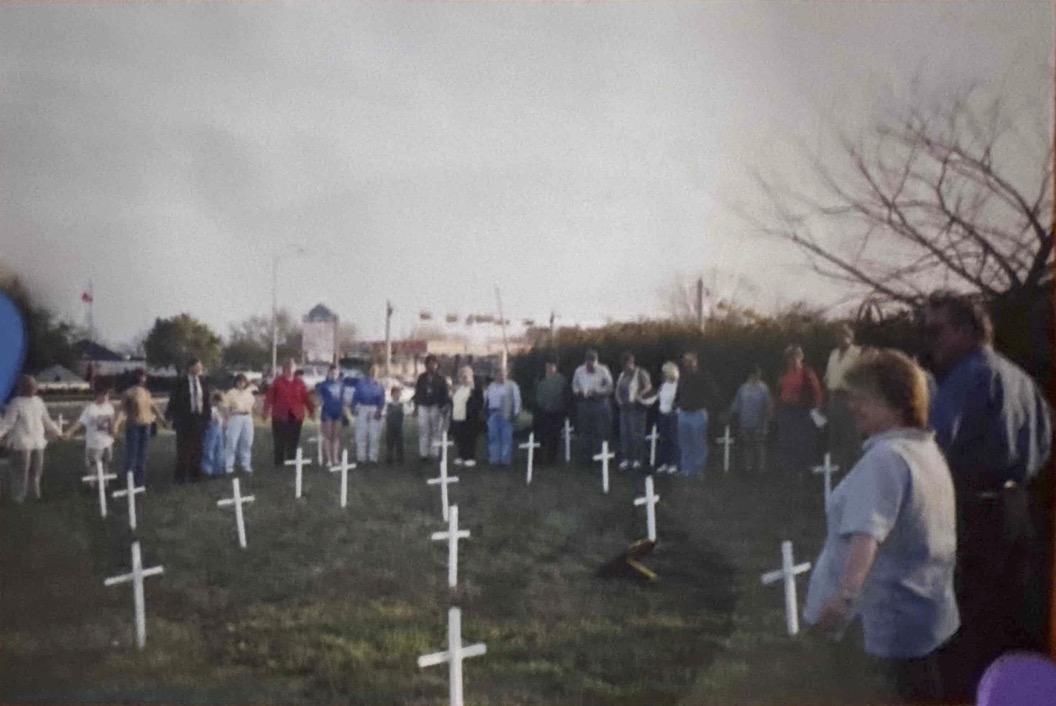 Dedication ceremony from 1993 Field of Hope