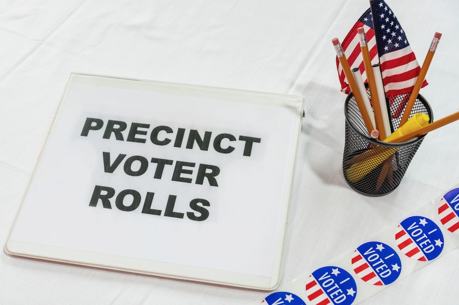 Community members meeting about precinct leadership