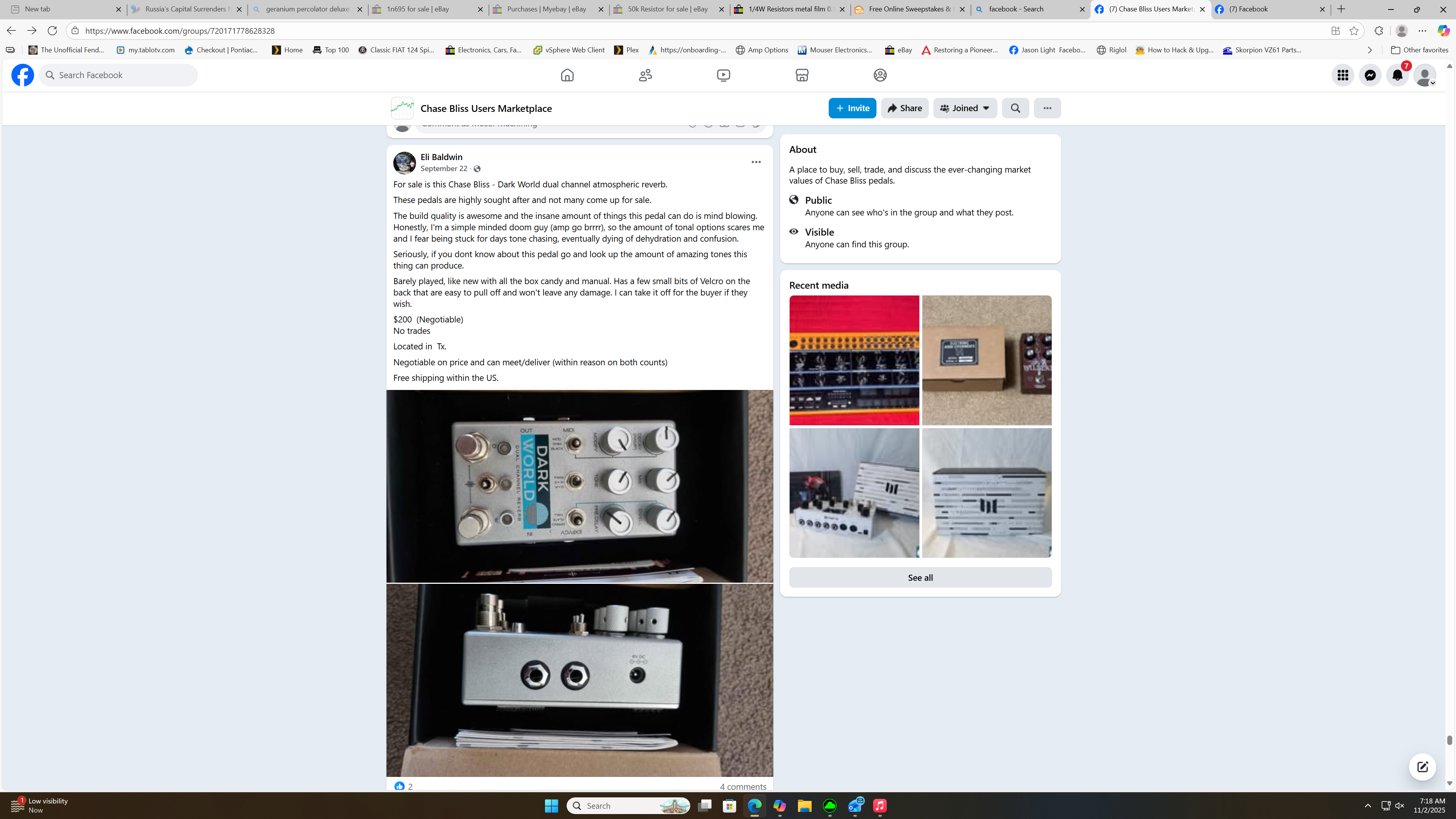 Screenshot of Eli Baldwin’s offer posting