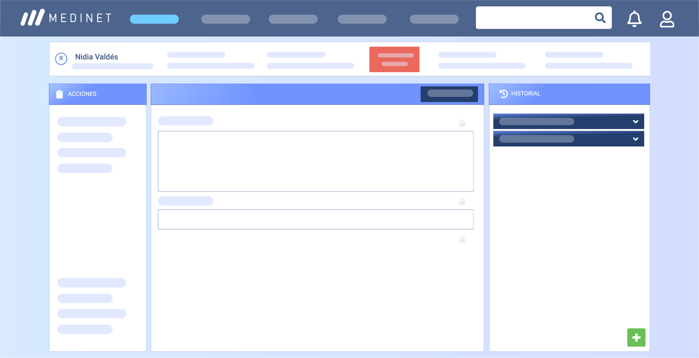 Mockup Ficha Clínica