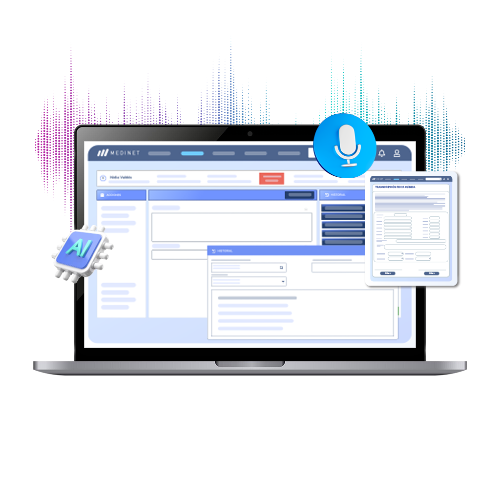 Mockup de pantalla Medinet