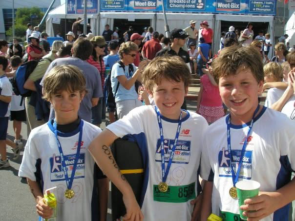 Youth sports event in Australia with medals and cheering crowd