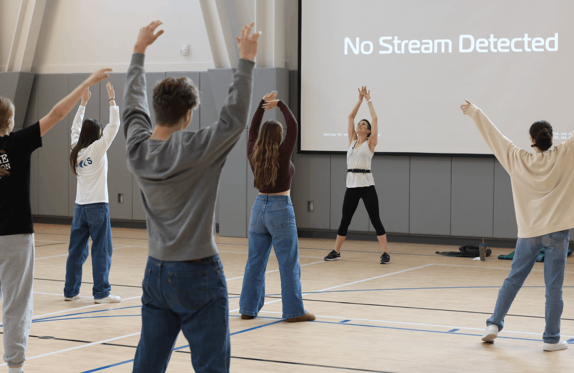 Speaker on stage photo