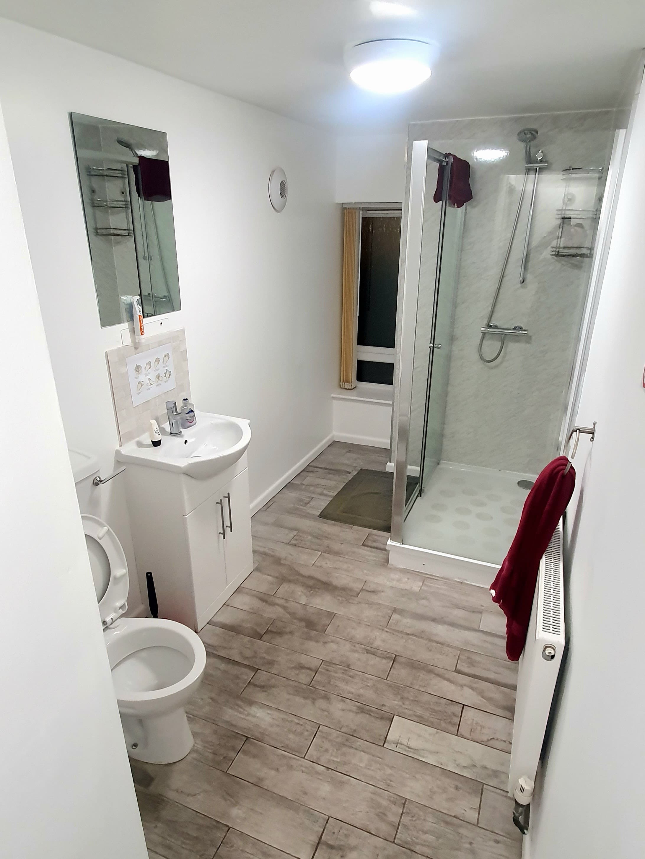 Modern bathroom in flat