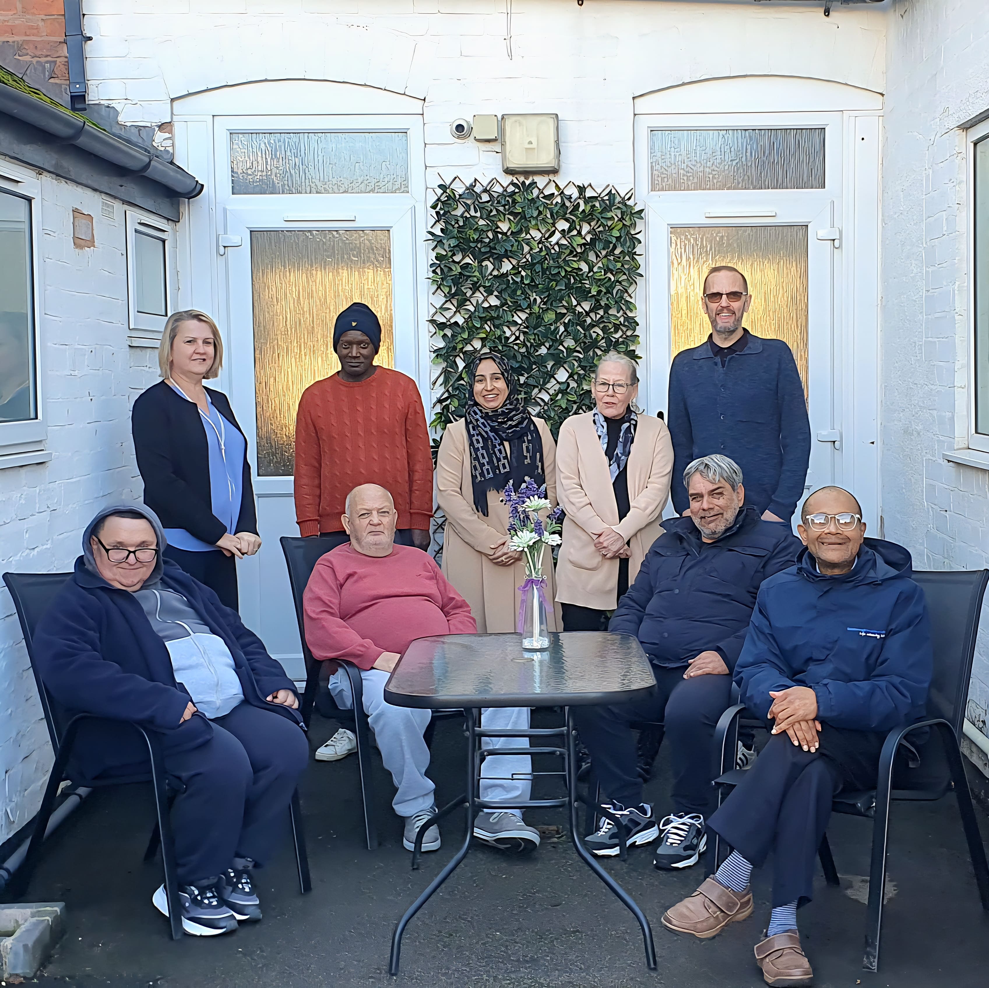 Warm meals being served