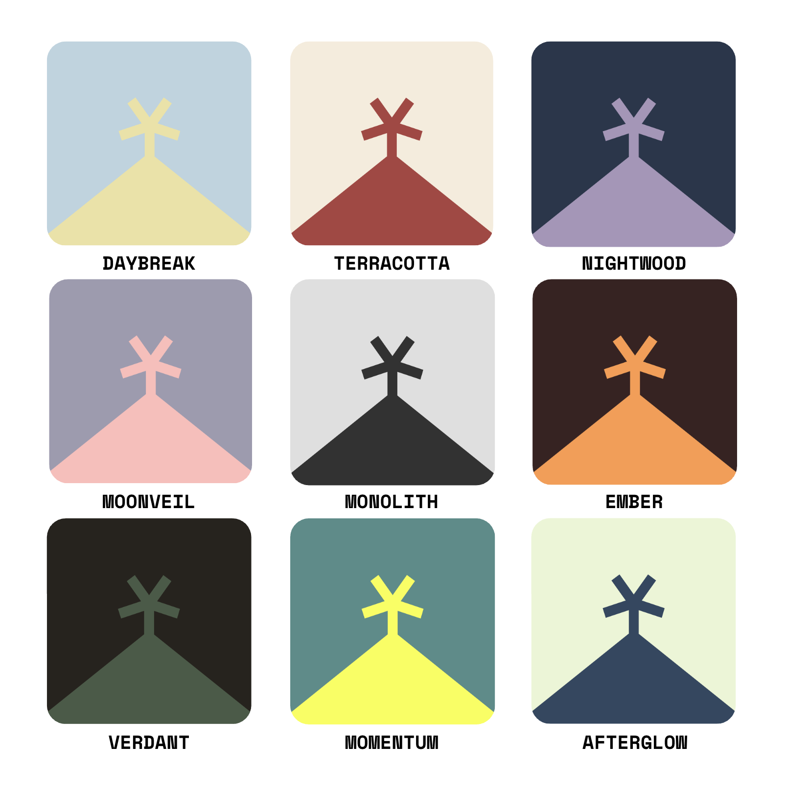 Color themes preview