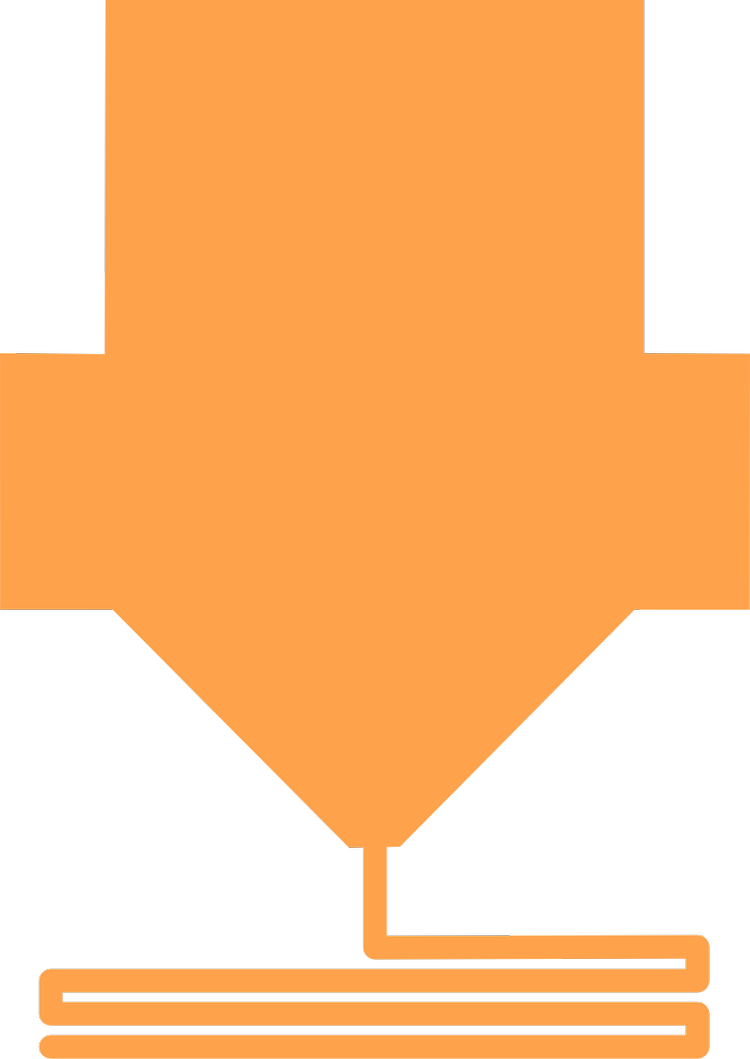 3D printer nozzle icon