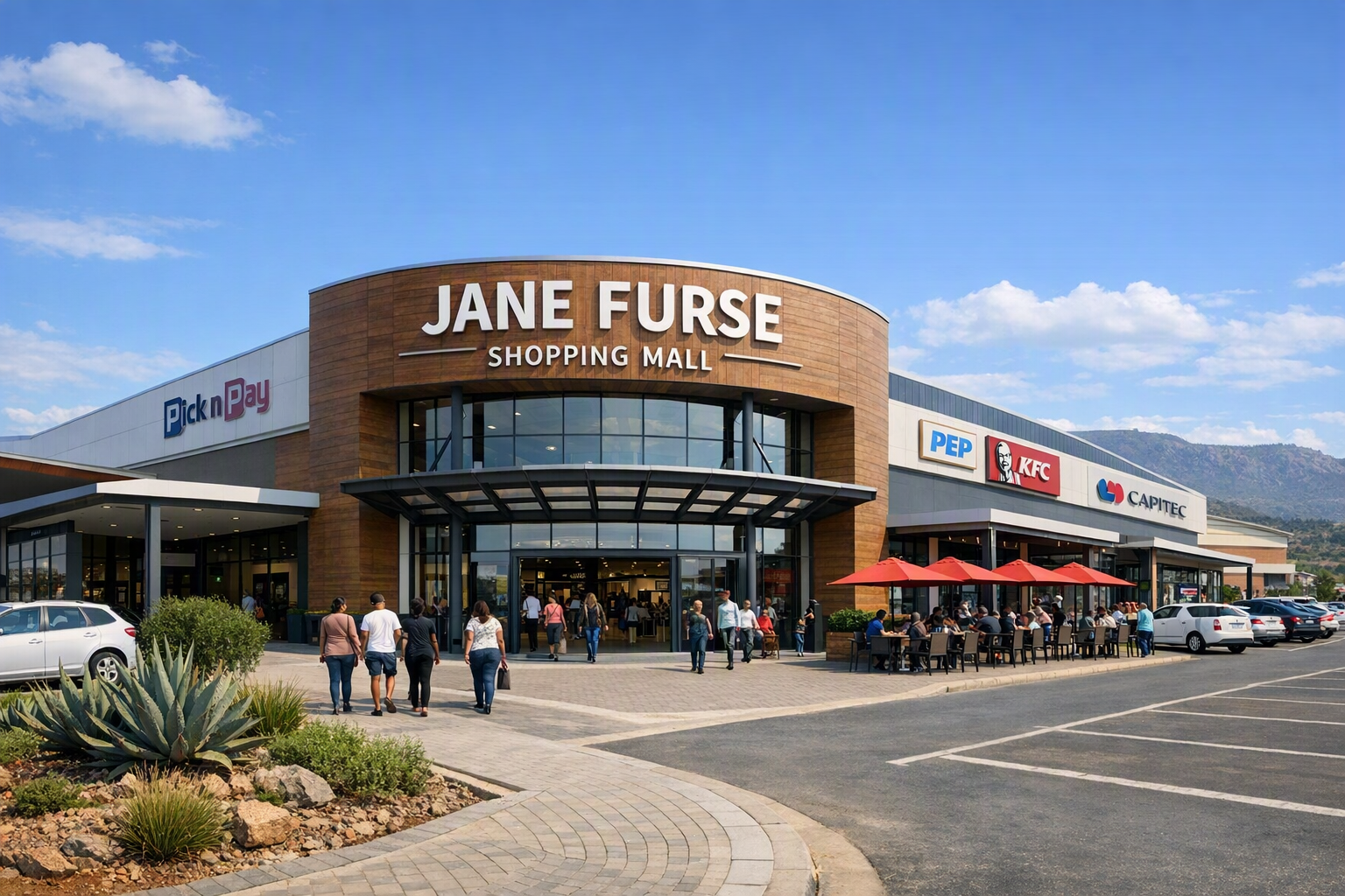 Jane Furse Shopping Mall exterior entrance