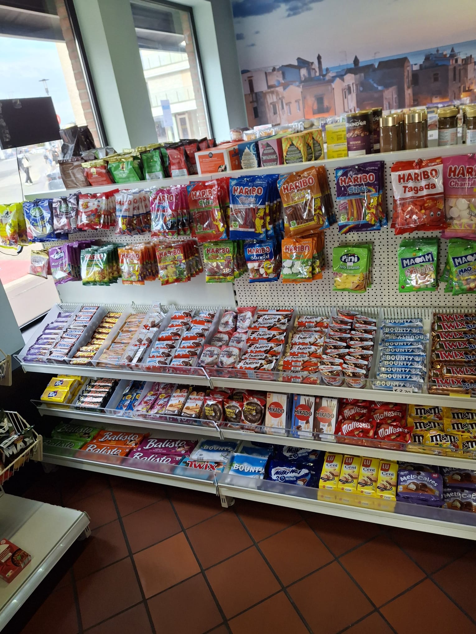 Producten in schappen