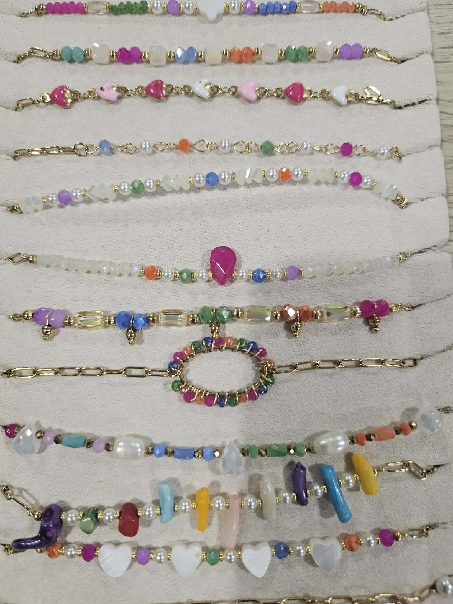 Boucles perles fines