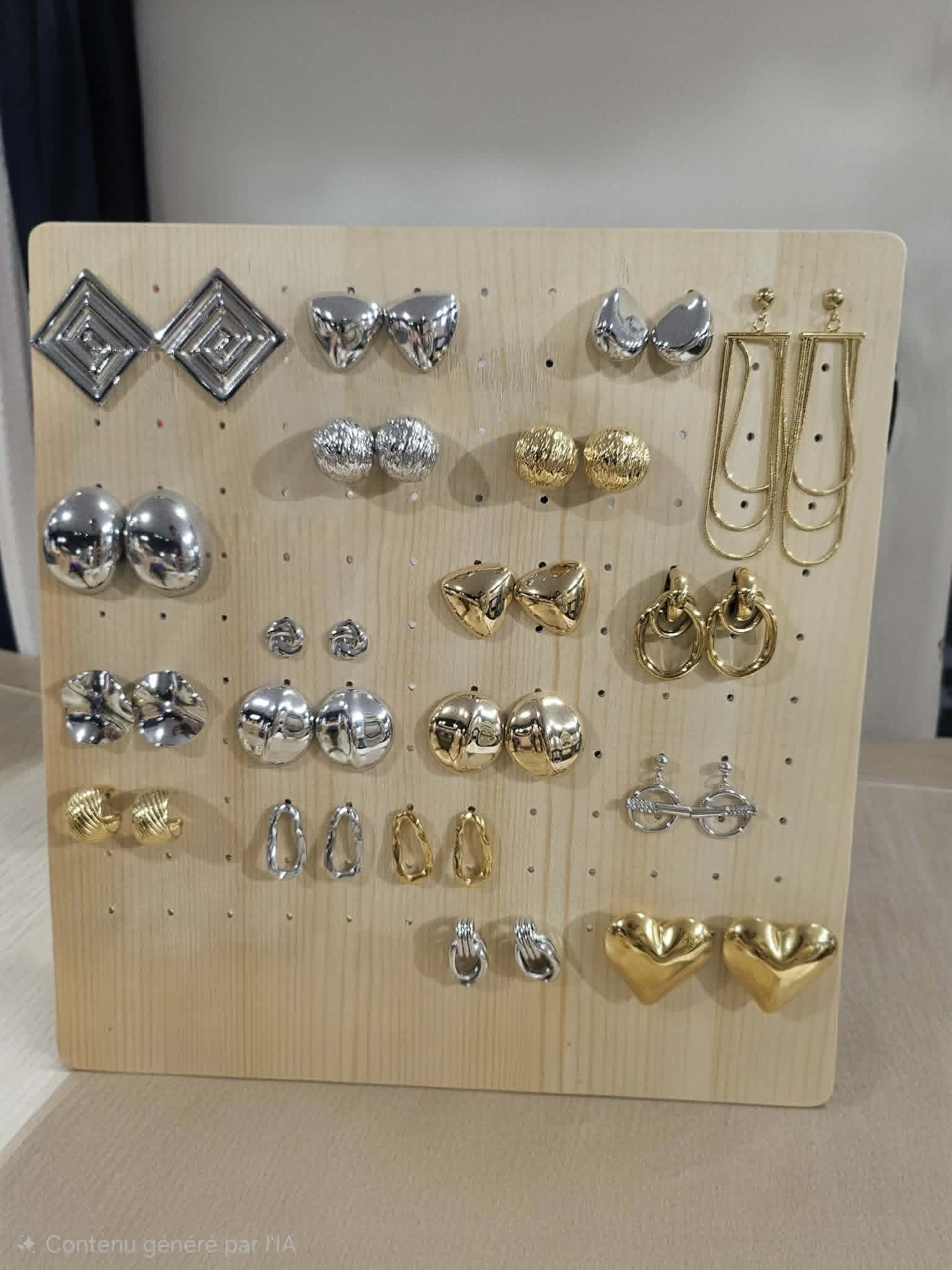 Boucles perles fines