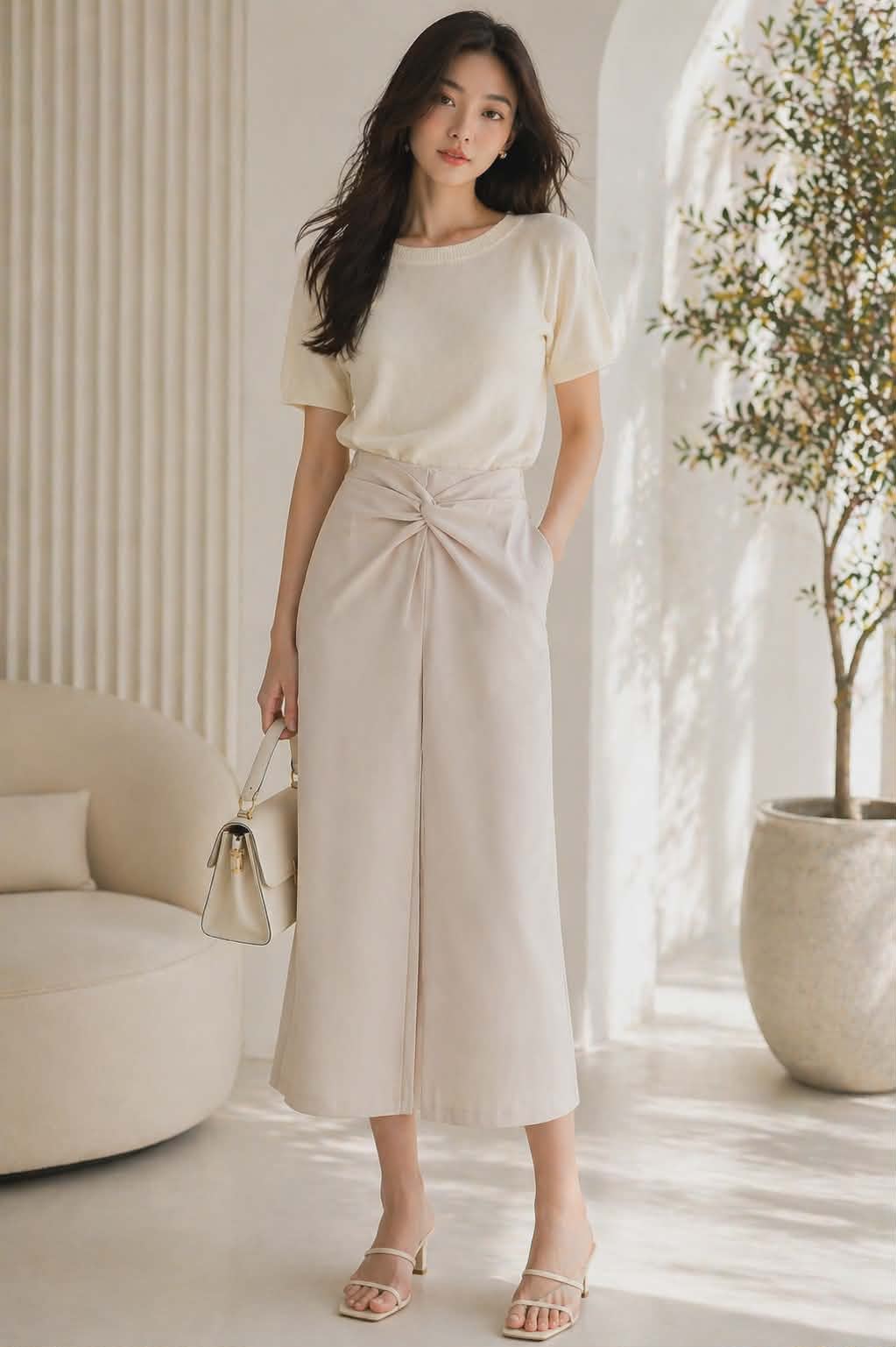 Sac crème Studio Lune