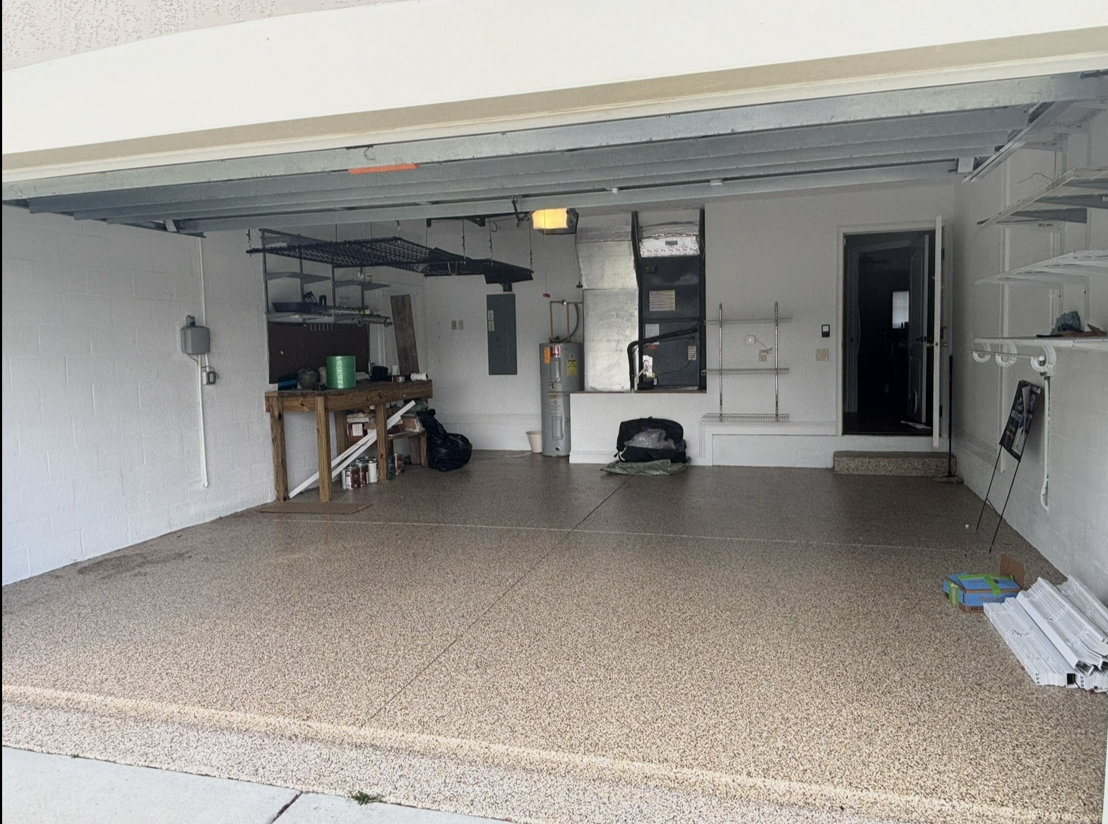 Garage storage wall
