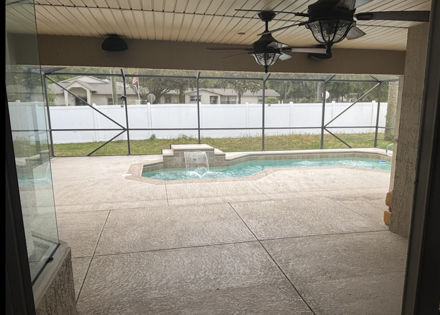 Patio garden view